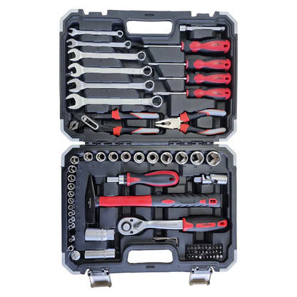75-Piece Toolbox Set with Plastic Carry Case