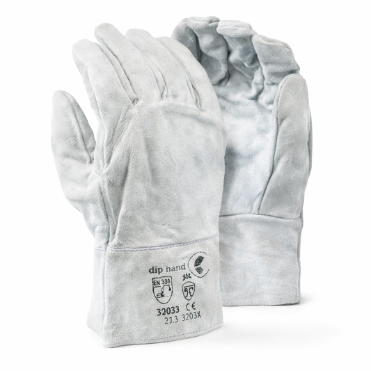 Chrome Leather Open Cuff Glove