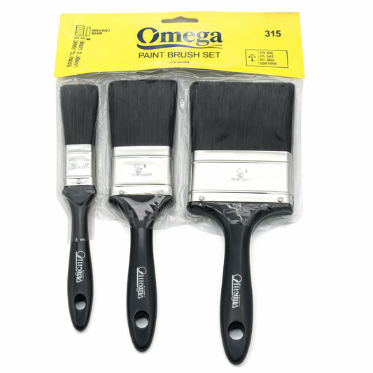 Plastic Handle Paintbrush Set