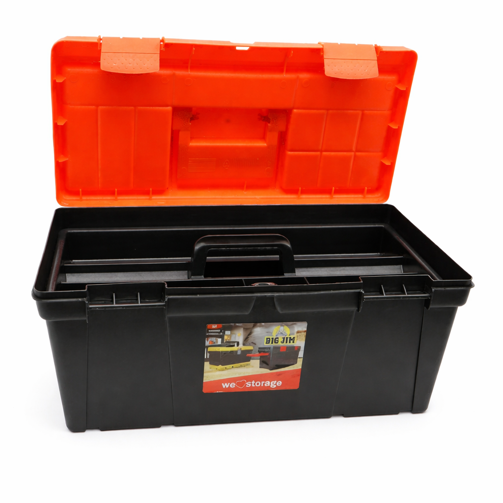 2-Tier Steel & Plastic Toolbox