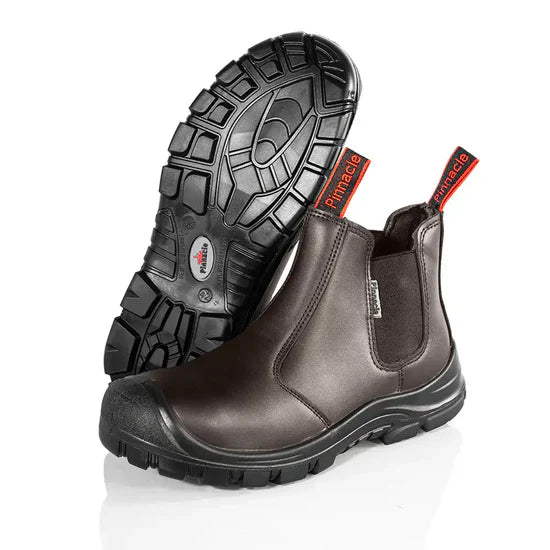 Pinnacle AUSTRA Chelsea Safety Boots - Brown