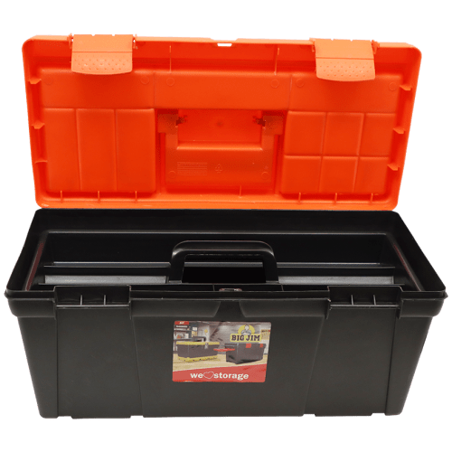 2-Tier Steel & Plastic Toolbox 360 × 175 × 175mm